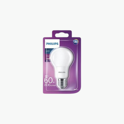 Lampe LED standard dépolie 8W 230V E27 PHILIPS