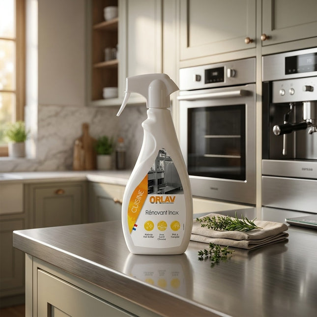 IA - Nettoyant dégraissant RENOVANT INOX ORLAV -0214- Spray 750ml