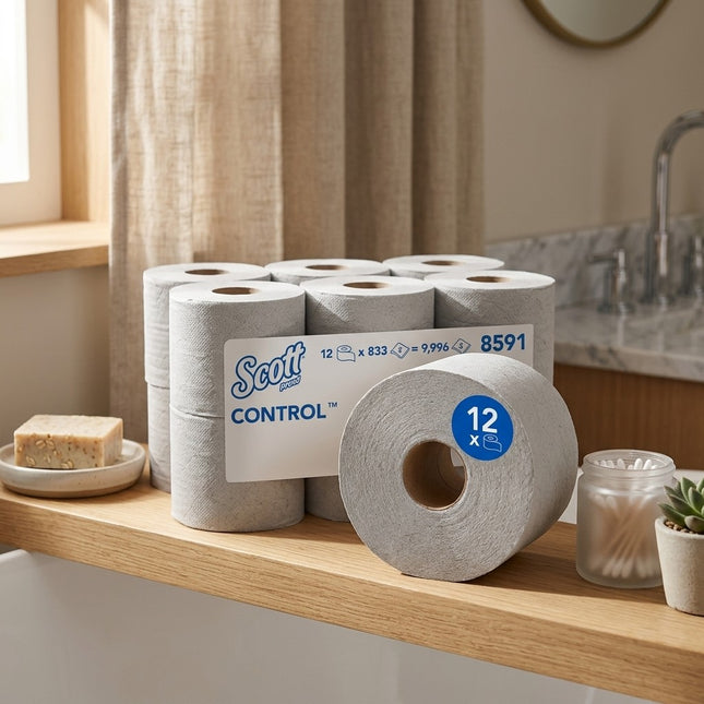 IA - Papier toilette Scott Control dévidage central - 12 rouleaux