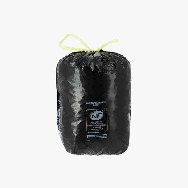 Sac Poubelle noir - 30L (10 pcs)