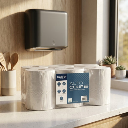 IA - Essuie-mains blanc 150m écolabel AUTOCOUP VISIO150  Dailyk Pr- 6 rlx