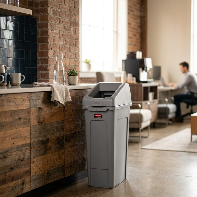IA - Rubbermaid - Station de Recyclage Slim Jim 87L Kit