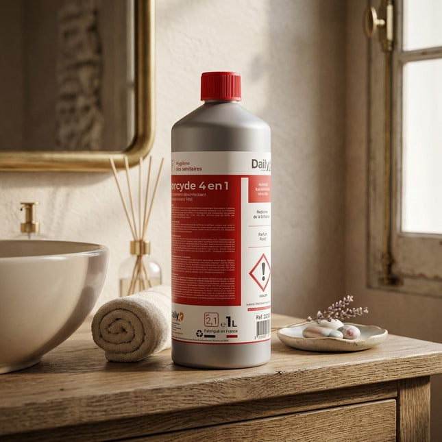 IA - Gel nettoyant détartrant désinfectant FORCYDE 4EN1 DAILYK-Bidon 1L