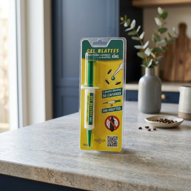 IA - Gel Anti-Blattes Seringue 10 g – Traitement Efficace Cafards & Blattes – Application Précise