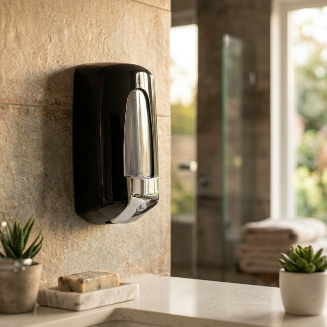IA - Distributeur de savon vrac 900ml ABS Noir