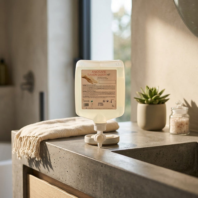 IA - ANIOS Savon Doux Mains CPA – Nettoyage Fréquent – Peaux Sensibles – Hygiène Mains – 1L