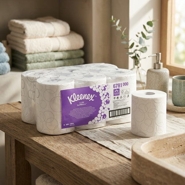 IA - Essuie-mains 2 pl. blanc embossé 100m KLEENEX - Colis 6 rlx