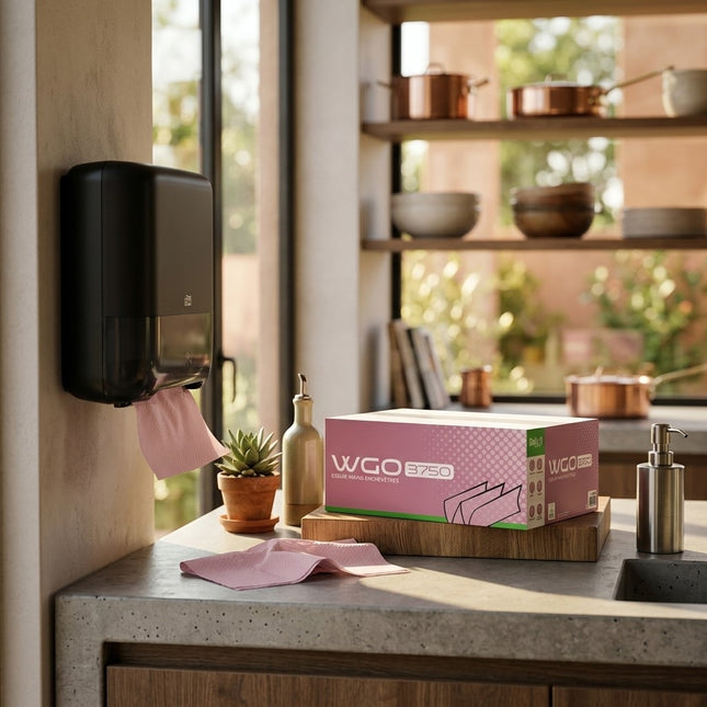 IA - Essuie-Mains W Plié Blanc Écolabel DAILYK GREEN – 3750 Feuilles – Carton Grande Capacité