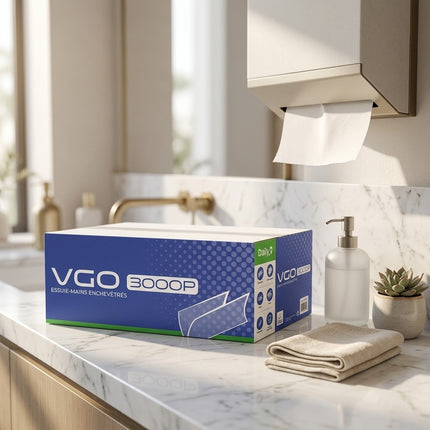 IA - Essuie-mains V Ecolabel VGO 3000P Dailyk Green  223595- Colis de 3000
