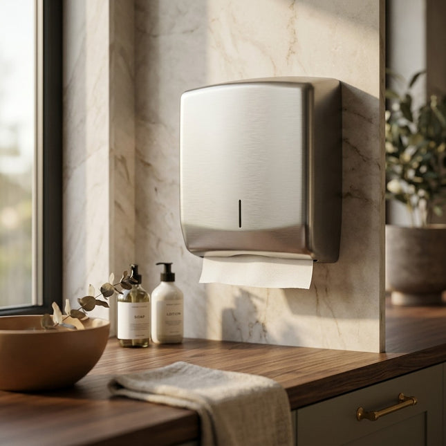 IA - Distributeur essuie-mains pliés INOX Brossé