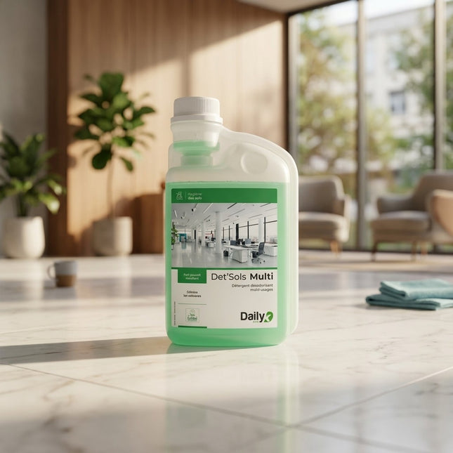 IA - Détergent neutre écolabel DET'SOLS MULTI DAILYK GREEN-Bidon dos 1L
