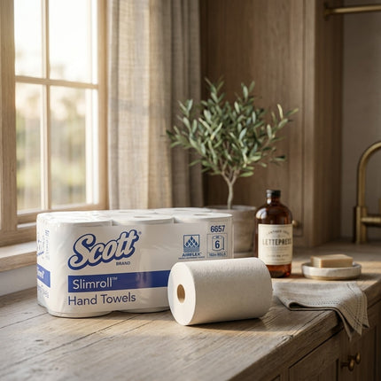 IA - Essuie-mains blanc 165m 1P écolabel SCOTT SLIMROLL- Ct 6