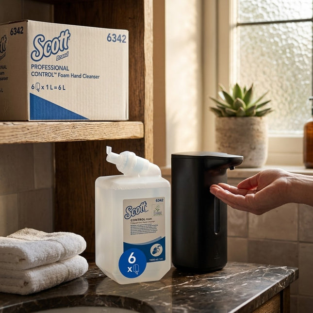 IA - Scott Control Mousse Lavante Mains - 6 recharges de 1L