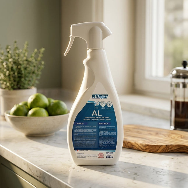 IA - Détergent désinfectant alimentaire écocert DETERQUAT AL-Spray 750ml