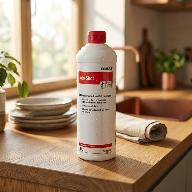 IA - Désincrustant liquide WC INTO SHOT ECOLAB - 3022370 - Bidon 1L