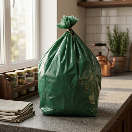 IA - Sac Poubelle Vert Éco 110 L – 30 Microns – Résistant – Collectivités & Usage Pro