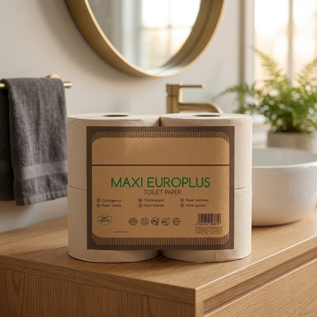 IA - Eurocel - Papier Toilette Maxi Jumbo 240m Gaufré - 6