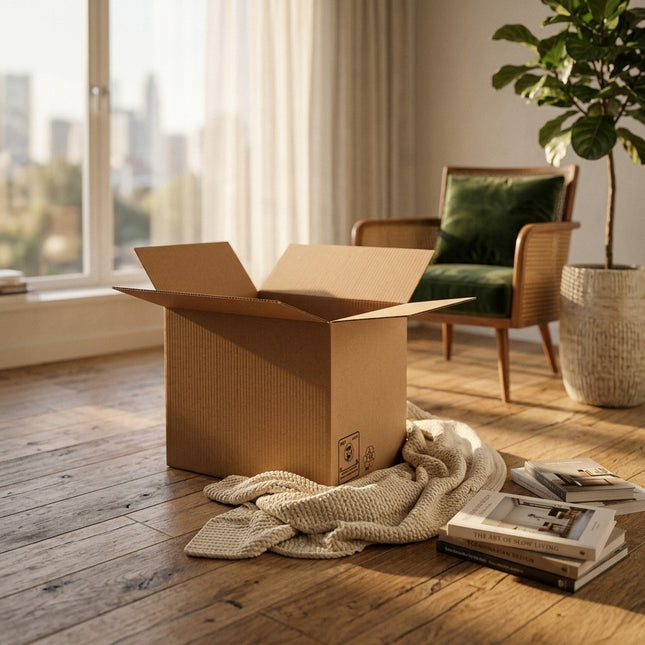 IA - Caisse carton simple cannelure 54x36x32- Pqt de 20