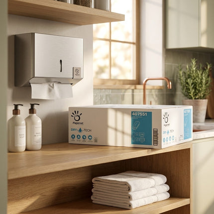 IA - EMP 2 pl. g/c en Z pure ouate blanc Dry Tech 20,5x24cm - Ct de 2600