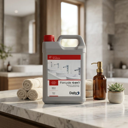 IA - DAILYK FORCYDE 4en1 – Détartrant Désinfectant Désodorisant – Nettoyage Intensif – Bidon 5L