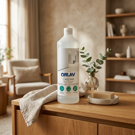 IA - ORLAV FRESH OXYGEN Gel WC Javel – Désinfectant & Blanchissant – Nettoyage WC – Flacon 1L