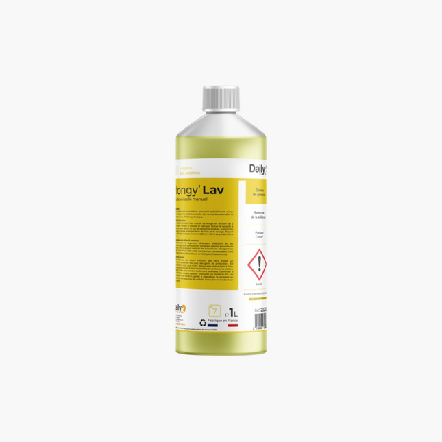 Liquide vaisselle manuel citron PLONGY'LAV DAILYK START - Bidon 1L
