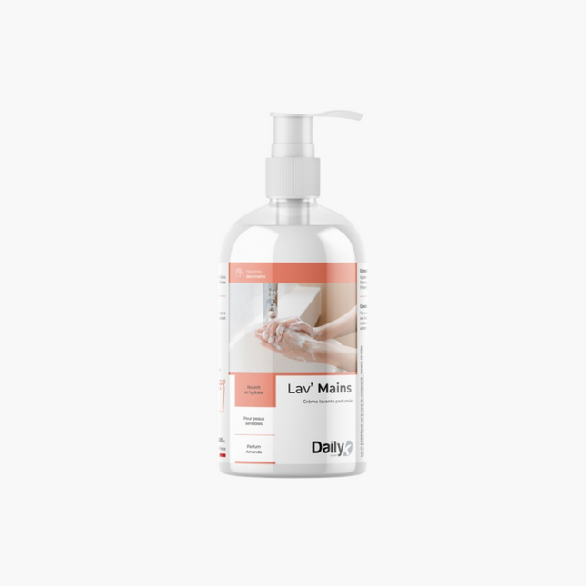 Crème lavante parfum amande LAV'MAINS DAILYK START-Flacon pompe 500ml