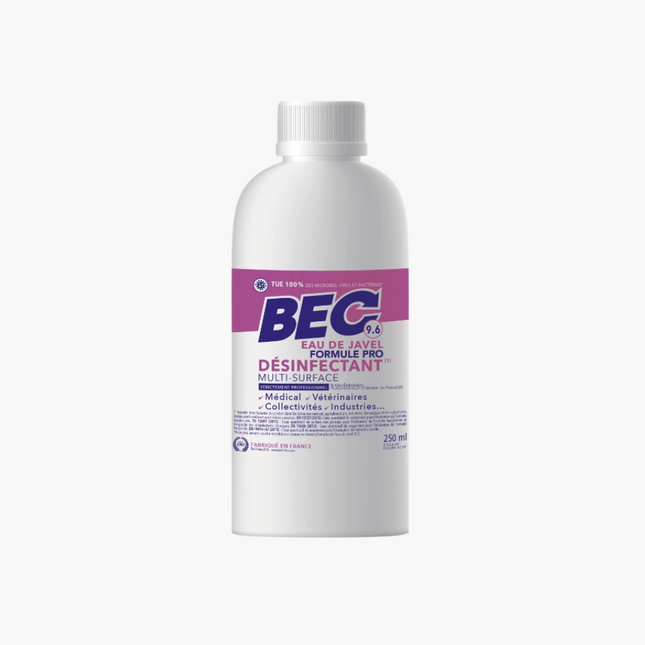 Javel liquide 9.6% en cruchon à vis 250ml