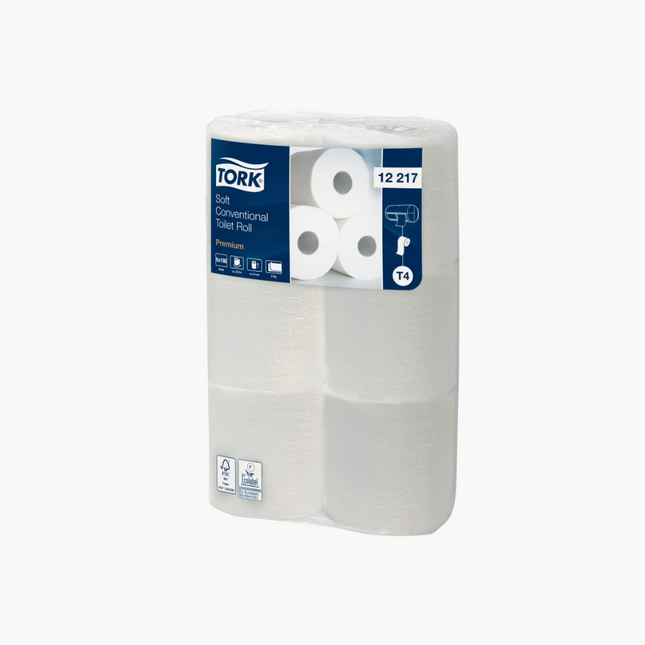 Papier toilette : TORK PREMIUM PH rl 2 pl. blanc - T4 ECOLABEL