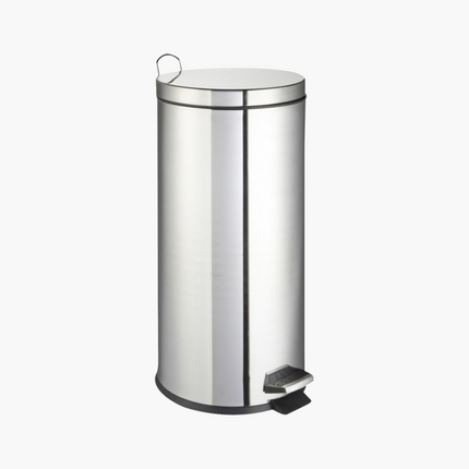 Poubelle inox à pédale 30L