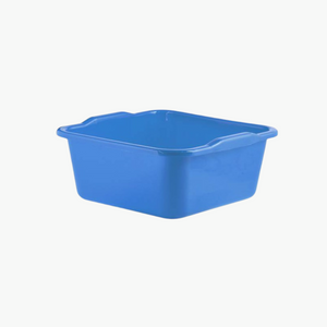 Cuvette carrée bleu en plastique 11L 33x33cm
