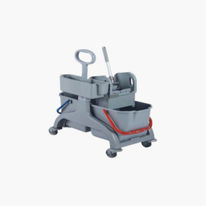 Chariot double seaux 2X18L avec presse à machoire