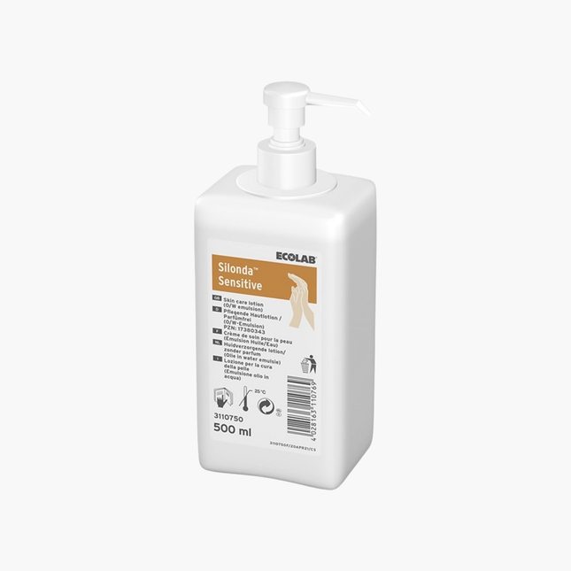 SILONDA SENSITIVE Crème protectrice mains - Flacon pompe de 500ml