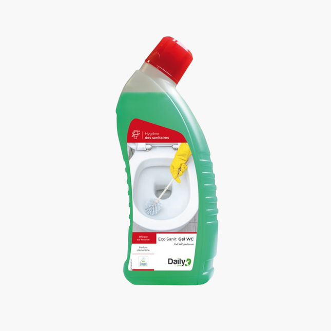 Gel WC nettoyant parfumé écolabel ECO'SANIT DAILYK GREEN- 750ml