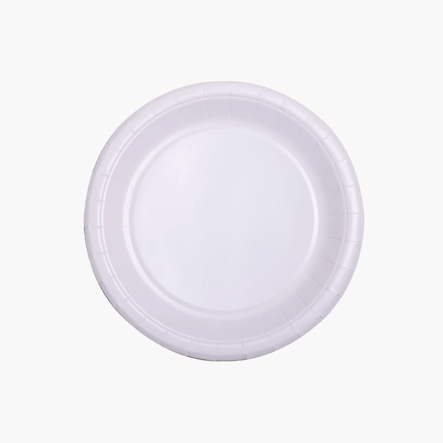 Assiettes carton compostable Fiesta x10 - Blanches