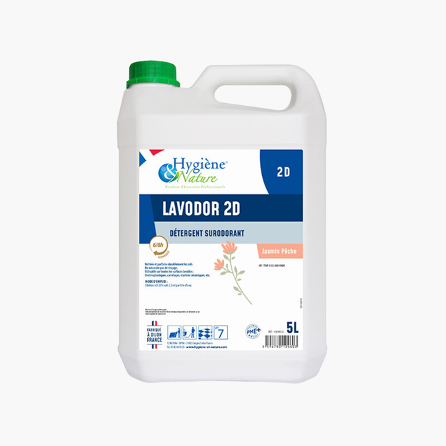 LAVODOR 2D Detergent Surodorant Remanent sols et surfaces - Bidon de 5L