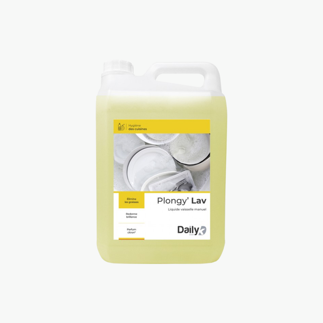 Liquide vaisselle manuel citron PLONGY'LAV DAILYK START - Bidon 5L