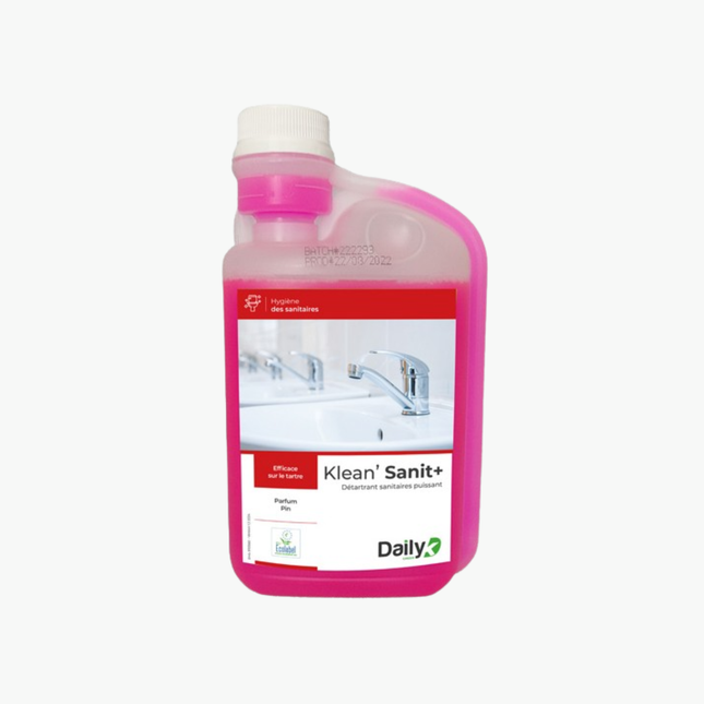 Détartrant sanitaires Ecolabel KLEAN'SANIT+ DAILYK GREEN - Doseur 1L