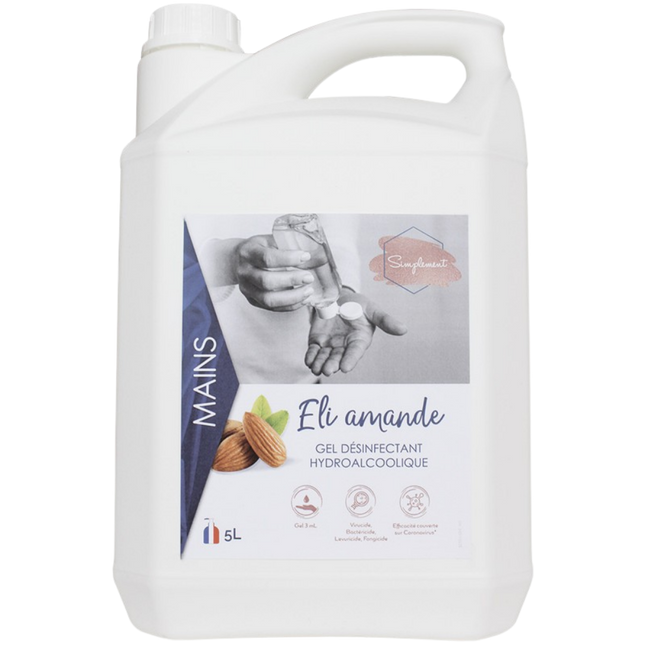 ELI Gel Hydroalcoolique Virucide - 5L - Norme EN14476