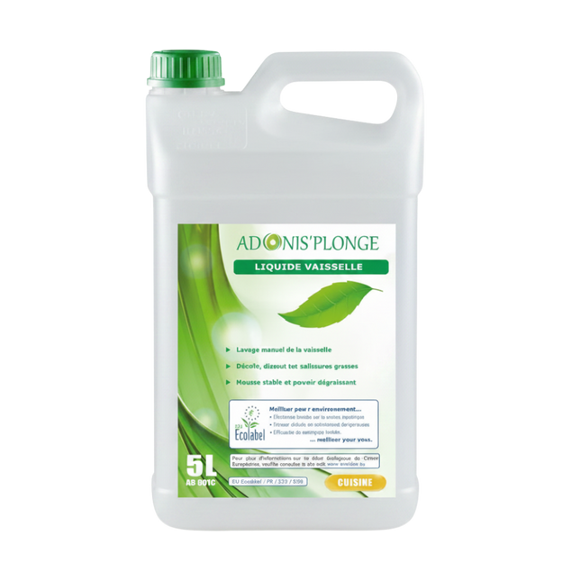 Adonis - Liquide vaisselle manuel concentré Écolabel 5L
