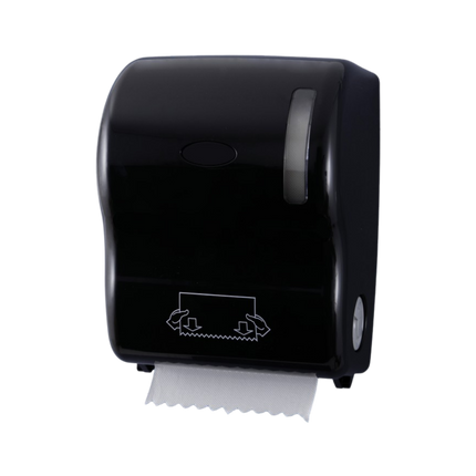 Distributeur essuie-mains rouleaux manuel ABS Noir