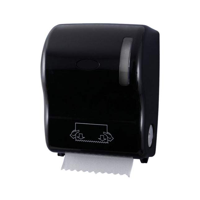 Distributeur essuie-mains rouleaux manuel ABS Noir