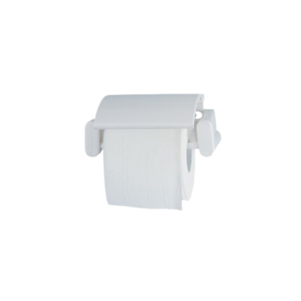 Distributeur Papier Hygiénique BASICA ABS Blanc - 1 Rouleau