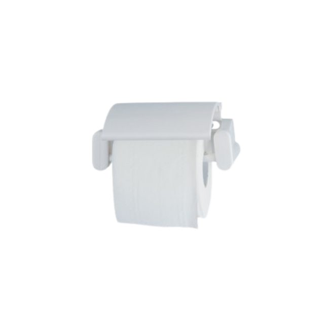 Distributeur Papier Hygiénique BASICA ABS Blanc - 1 Rouleau