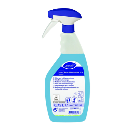 Diversey TASKI SPRINT GLASS PUR-ECO Nettoyant vitres 750ml