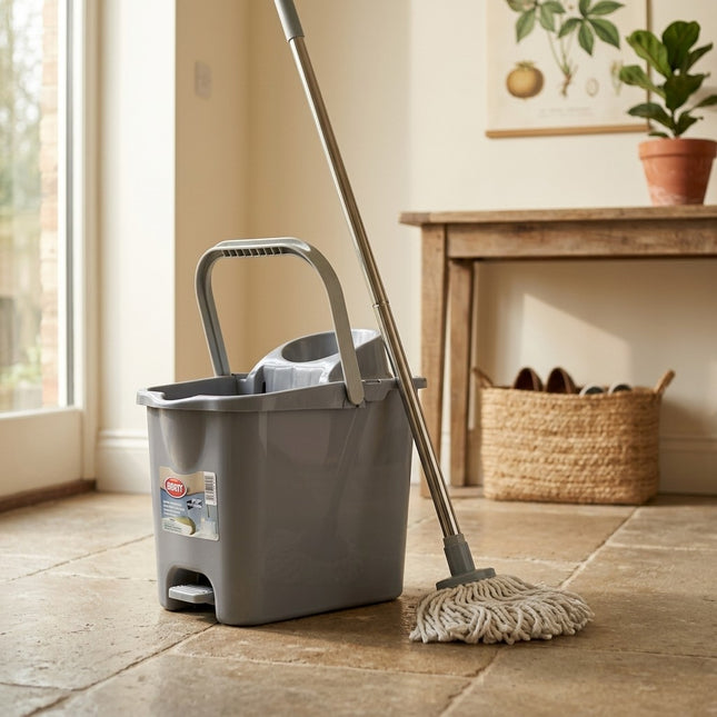 IA - Mery - Seau de ménage 14L avec essoreur professionnel