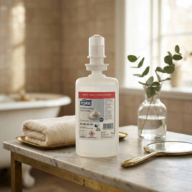 IA - Tork Savon Mousse Antimicrobien S4 - 1L (Colis de 6)