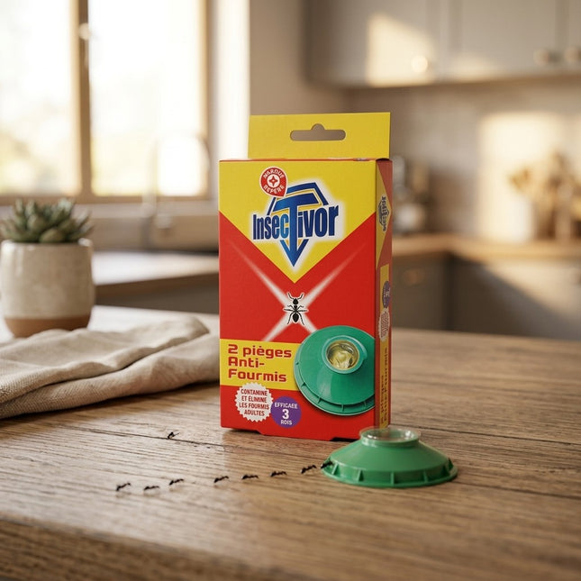 IA - Pièges Anti-Fourmis – Traitement Efficace Contre les Fourmis – Lot de 2