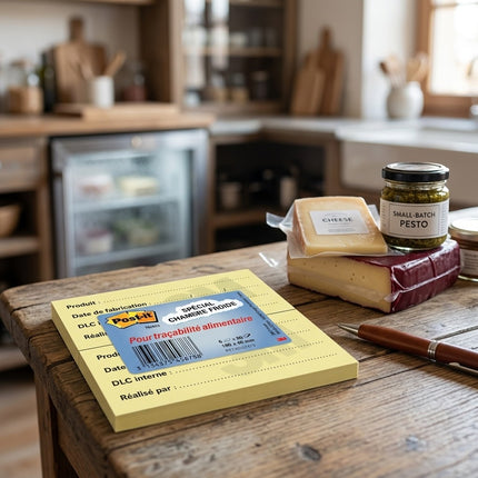 IA - 3M Post-it Traçabilité Alimentaire - 6 blocs de 50 feuilles