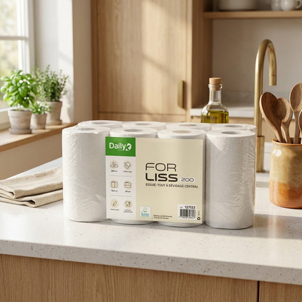IA - Essuie-tout lisse blanc FORLISS 200 Dailyk Green